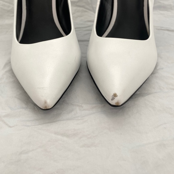 Calvin Klein White Pointed-Toe Heels - Picture 6 of 6